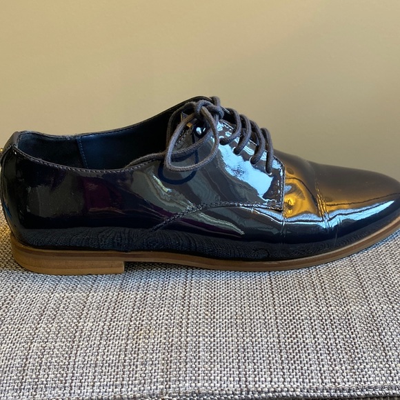 Dune navy patent loafers, size 40 - Picture 1 of 4